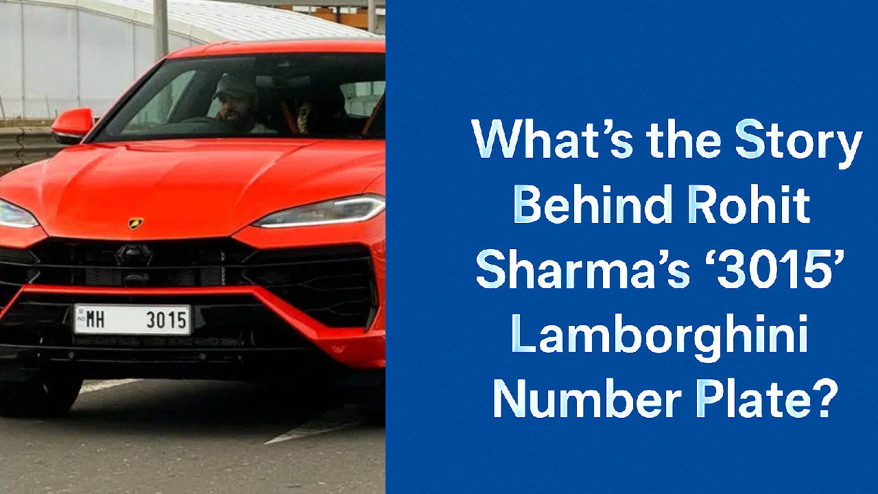 "The Story Behind Rohit Sharma’s ‘3015’ Lamborghini Number Plate"