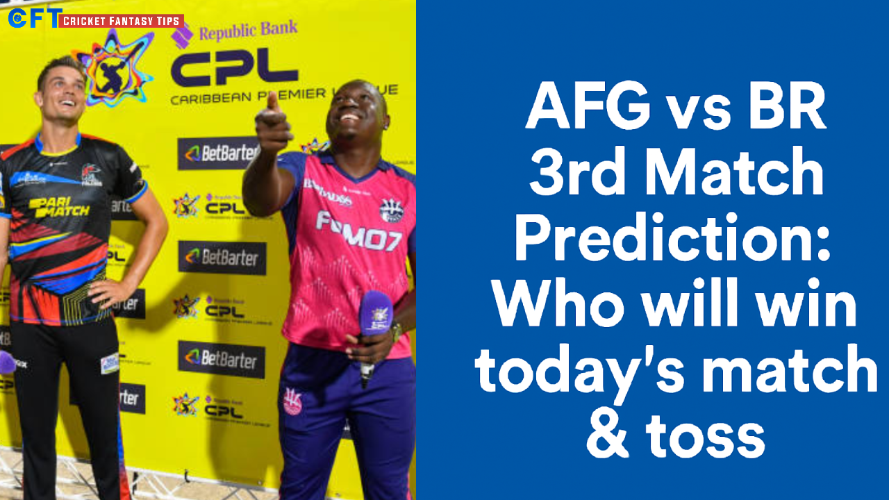 Antigua and Barbuda Falcons vs Barbados Royals 3rd Match Prediction:Who will win today’s match & toss. Caribbean Premier League 2025