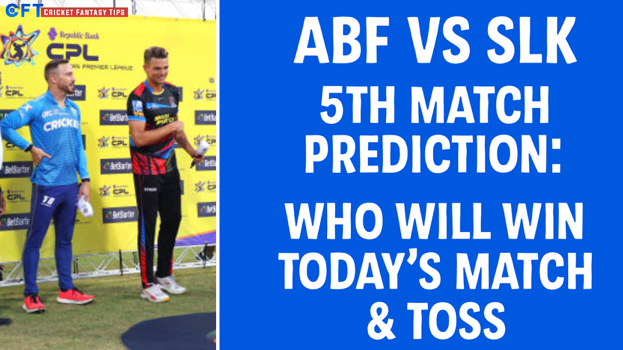 Antigua and Barbuda Falcons vs Saint Lucia Kings 5th Match Prediction:Who will win today’s match & toss. Caribbean Premier League 2025