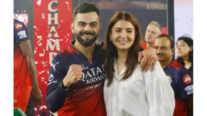 Virat Kohli with his wife Anushka sharma