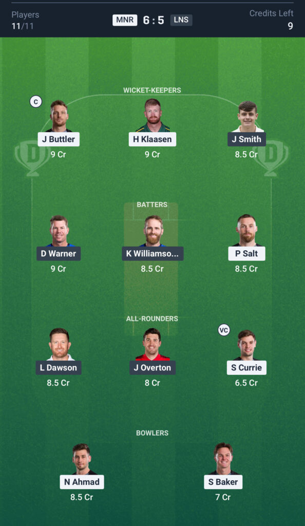 MNR vs LNS Dream11 Prediction Today Match, Dream11 Team Today, Fantasy Cricket Tips, Playing XI, Pitch Report,& Injury Updates- The Hundred Competition 2025, Match 9th,11 August.