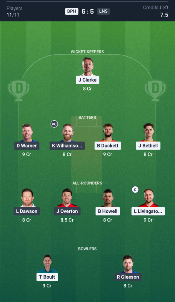 BPH vs LNS Dream11 Prediction Today Match, Dream11 Team Today, Fantasy Cricket Tips, Playing XI, Pitch Report,& Injury Updates- The Hundred Competition 2025,18th Match,17 August.