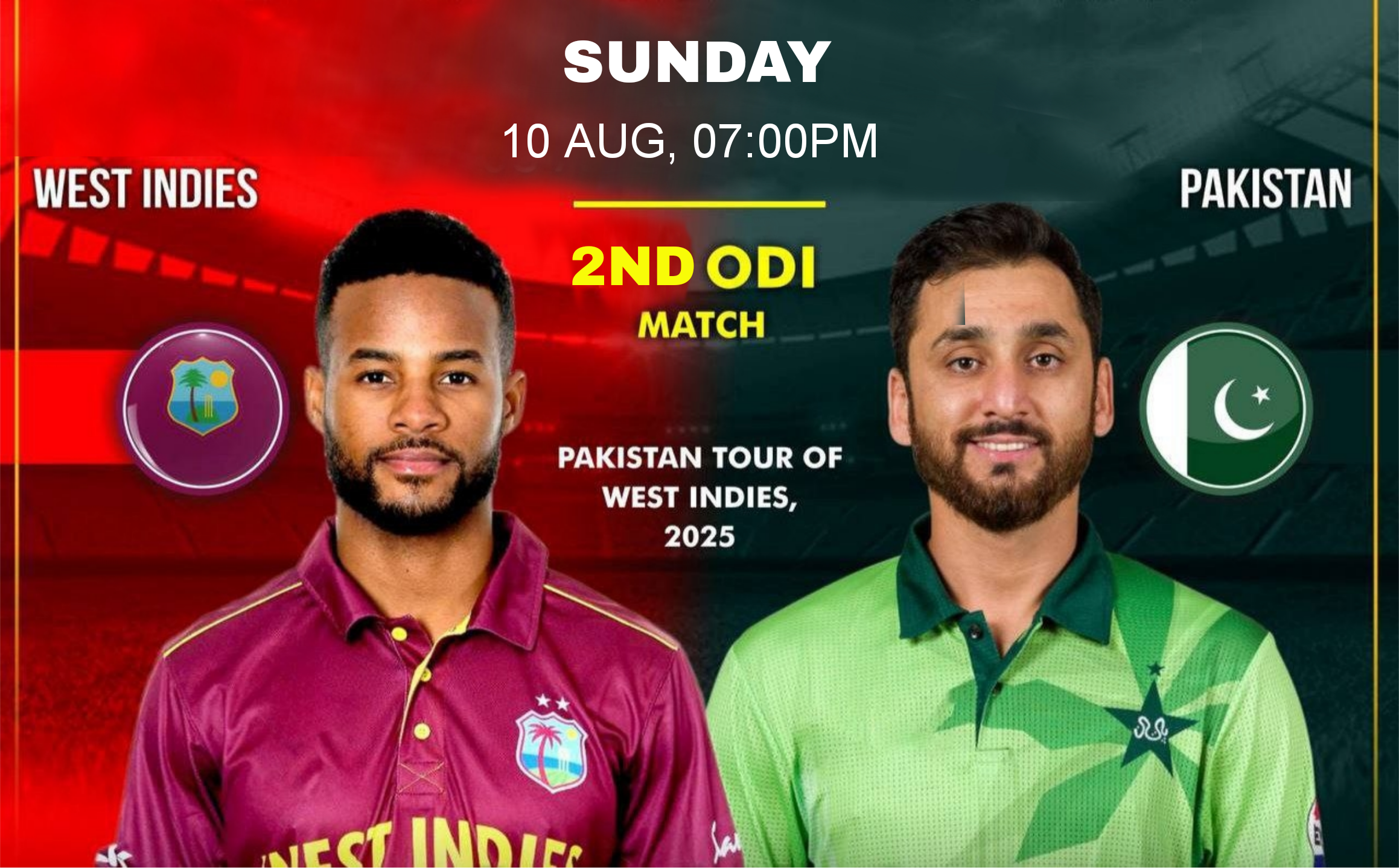 WI vs PAK Dream11 Prediction Today Match, Dream11 Team Today, Fantasy Cricket Tips, Playing XI, Pitch Report,-Pakistan Tour of West Indies 2025, 2ND ODI, 10 AUGUST